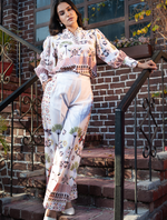 Printed Designer Co-Ord Set in Muslin Satin Fabric