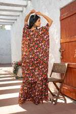 Digital Printed Hand Embroidered Indo Western Dress with Gharara