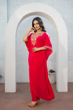 Pure Crepe Rani Kaftan with Pure Crepe Straight Pant