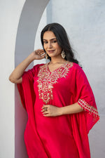 Pure Crepe Rani Kaftan with Pure Crepe Straight Pant