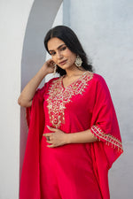 Pure Crepe Rani Kaftan with Pure Crepe Straight Pant