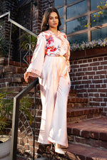 Floral Printed Designer Co-ord Set in Modal Satin Fabric