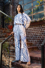 Geometric Printed Designer Co-ord Set in Modal Satin Fabric
