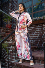 Pattern Printed Designer Co-ord Set in Modal Satin Fabric