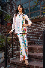 MultiColor Printed Modal Satin Designer Co-ord Set