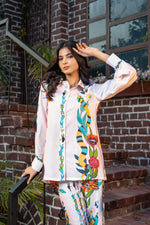 MultiColor Printed Modal Satin Designer Co-ord Set