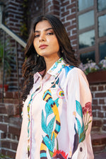 MultiColor Printed Modal Satin Designer Co-ord Set