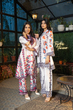 Pattern Printed Modal Satin Co-ord Set with Trouser