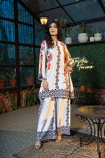 Floral Printed Stylish Co-ord Set in Modal Satin Fabric