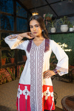 Digital Printed Modal Satin Co-ord Set with Purple Trouser