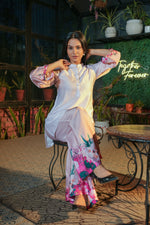 Floral Printed Modal Satin Co-ord Set with Trouser