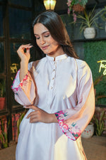 Floral Printed Modal Satin Co-ord Set with Trouser