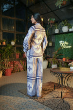 Printed Modal Satin Co-ord Set with Trouser