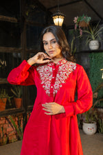Rani Pure Chinon Hand Embroidered Co-ord Set with Plazo Set