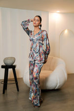 Multicolored Printed Co-ord Set with Trouser