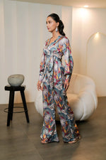Multicolored Printed Co-ord Set with Trouser