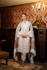 Shifli Printed Pakistani suit with Printed Trouser & Dupatta
