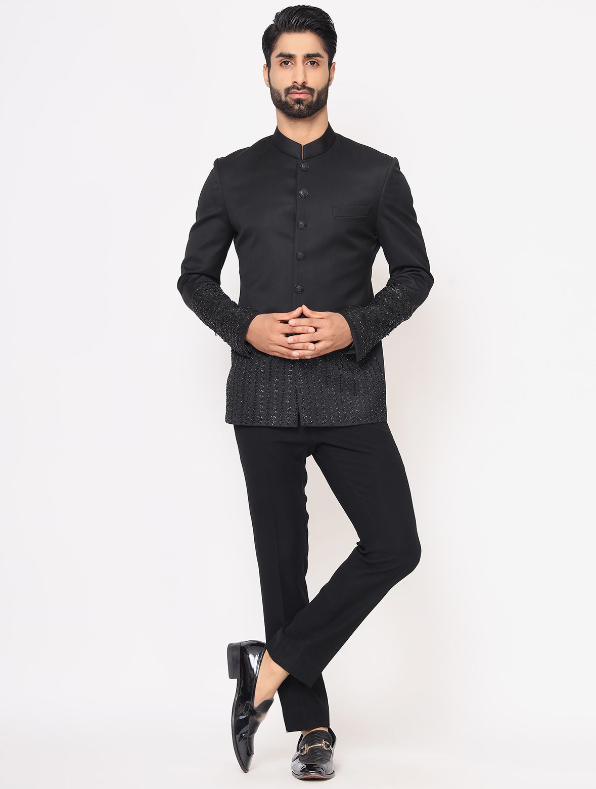 Black Hand Embroidered Ultimate Style Band Gala