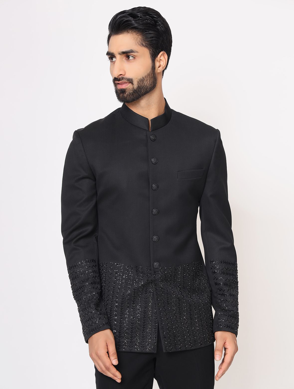 Black Hand Embroidered Ultimate Style Band Gala