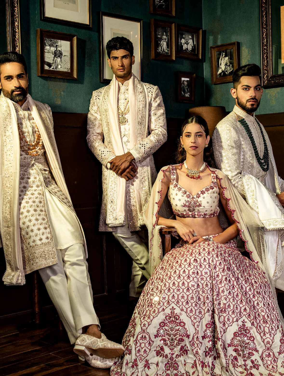Ivory Pure Raw Silk Hand Embroidered Designer Sherwani Set