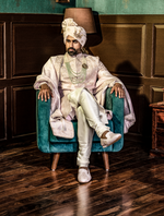 Light Pink pure Raw Silk yoke Design Hand Embroidered Designer Sherwani Set